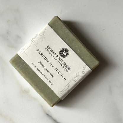 pardon my french | french green clay soap