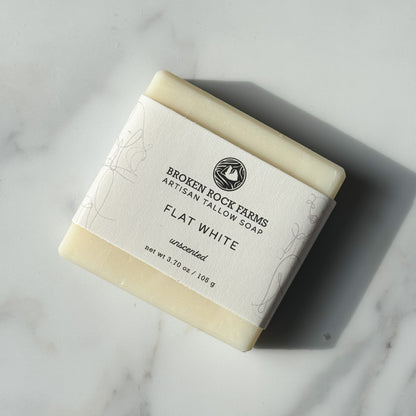 flat white | unscented tallow soap