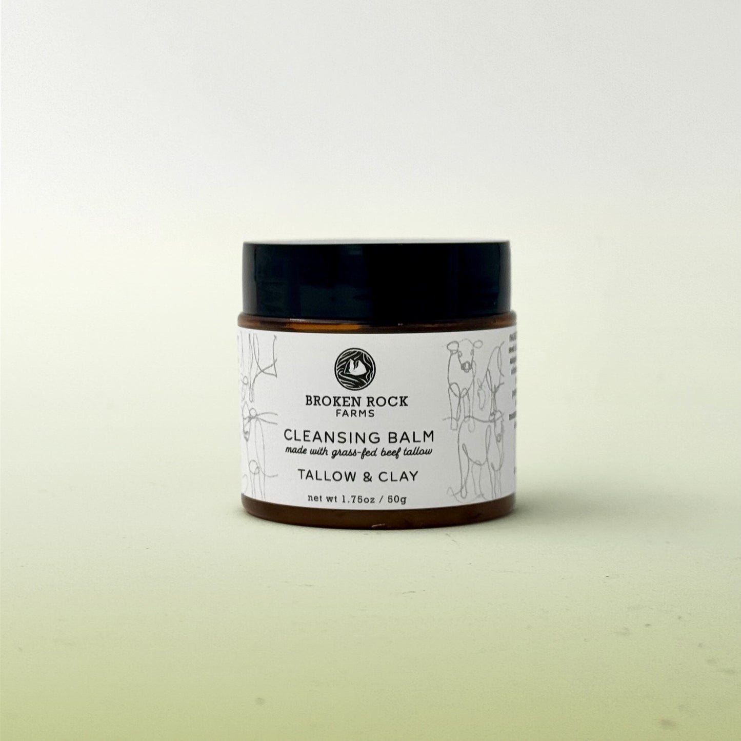 tallow face cleansing balm | rose