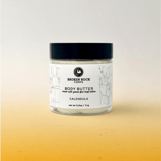 whipped tallow body butter | botanically infused calendula