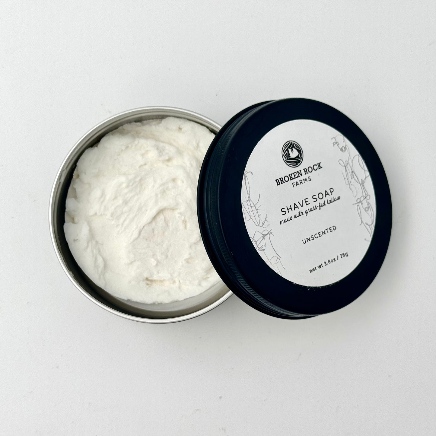 tallow soap | unscented extra lather shave soap