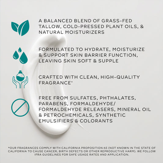 hydrating tallow lotion | black raspberry vanilla