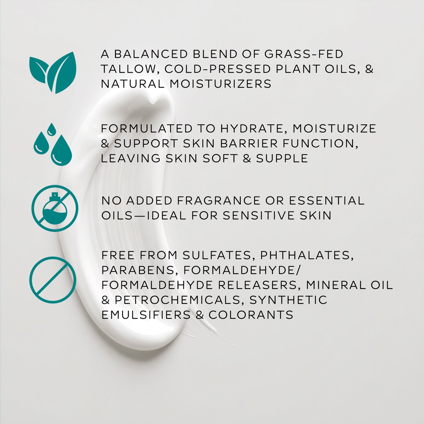 hydrating tallow lotion | botanically infused vanilla
