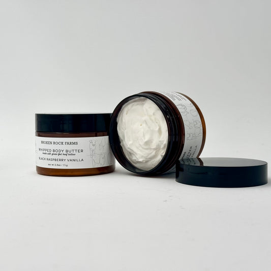 whipped tallow body butter | black raspberry vanilla
