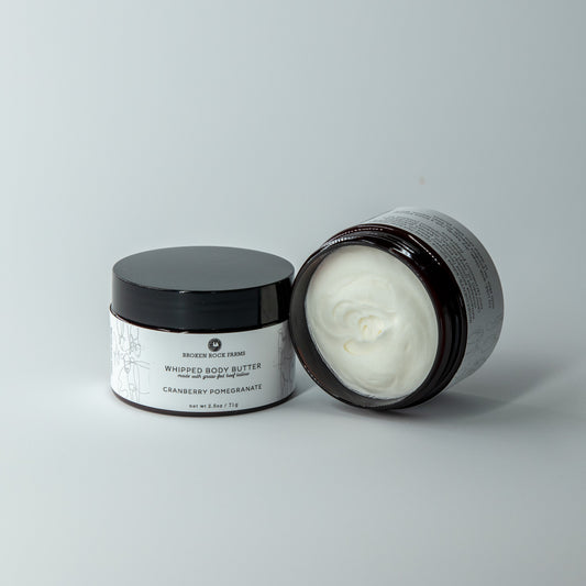 whipped tallow body butter | cranberry pomegranate