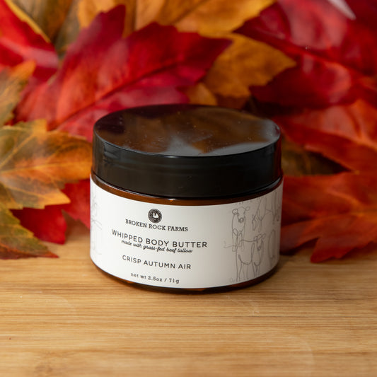 whipped tallow body butter | crisp autumn air