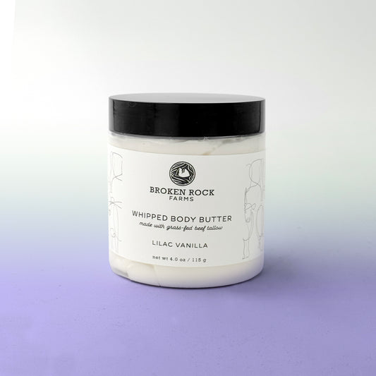 whipped tallow body butter | lilac vanilla