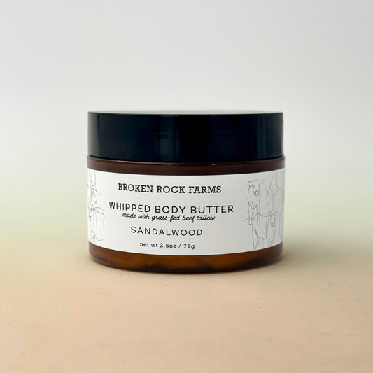 whipped tallow body butter | sandalwood