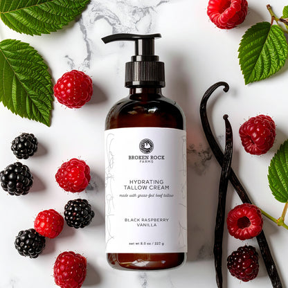 hydrating tallow cream | black raspberry vanilla