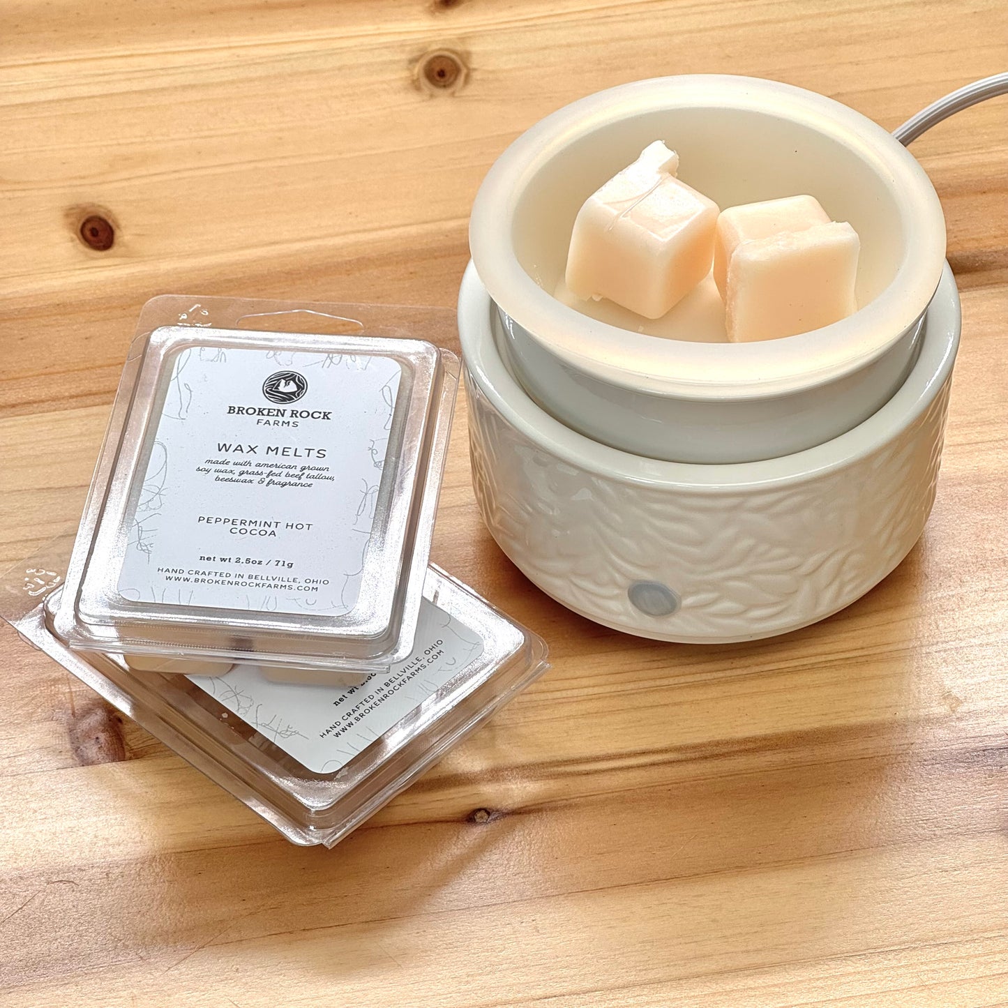 electric wax warmer | ceramic with silicon tray & timer