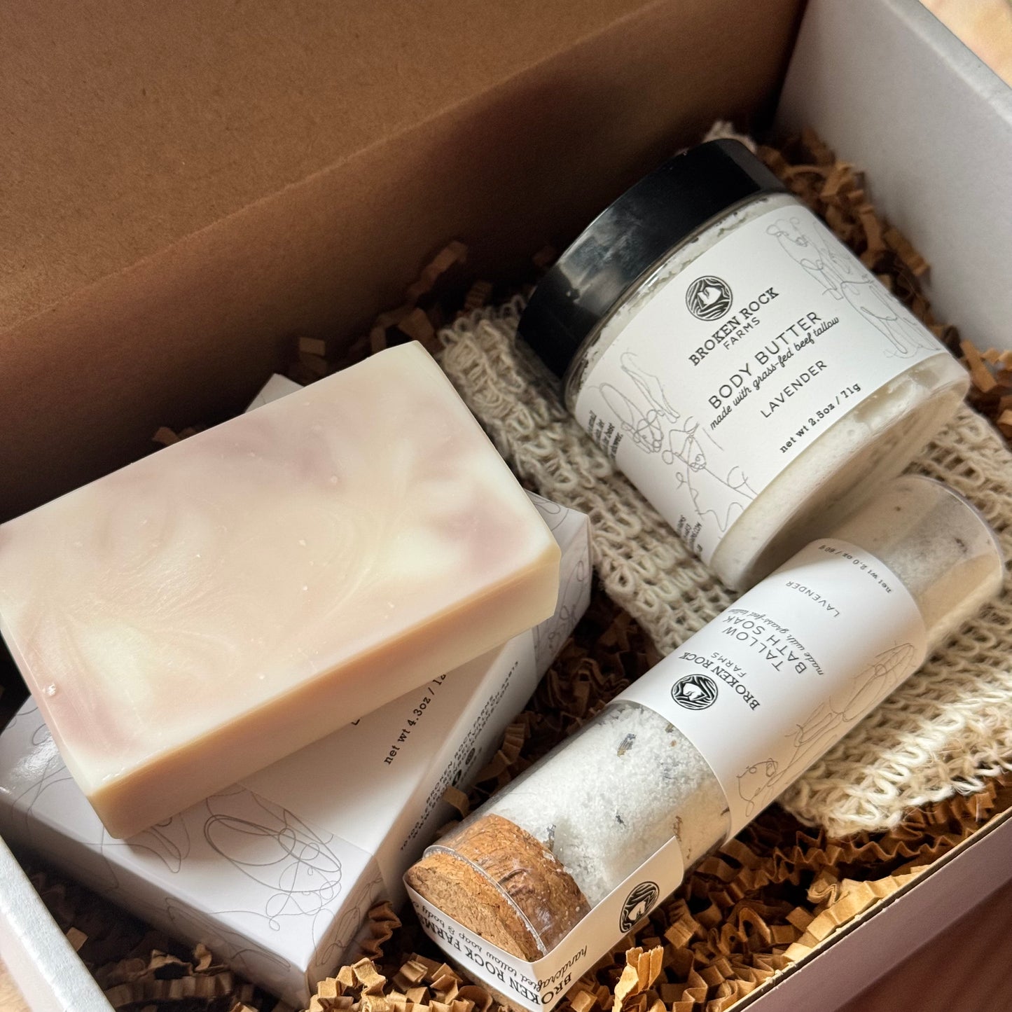 tallow soak, soap & moisturizer set | lavender