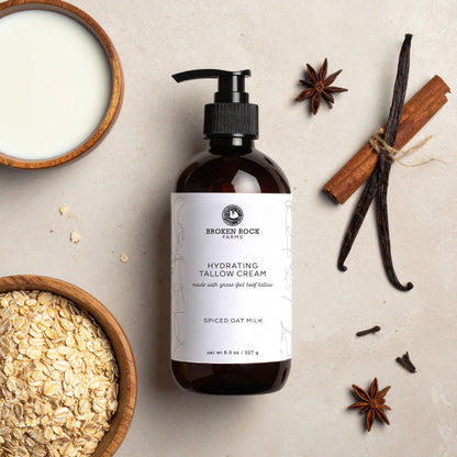 hydrating tallow cream | spiced oat milk