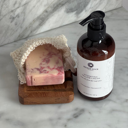 tallow bath & body set | soap & lotion