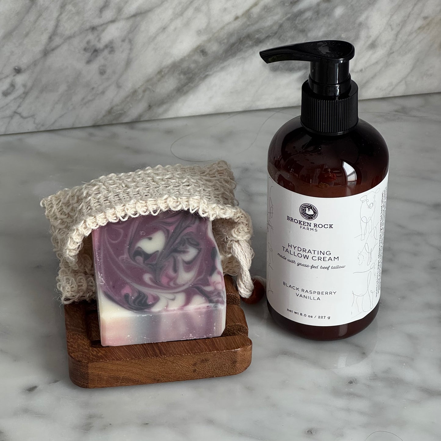 tallow bath & body set | soap & lotion