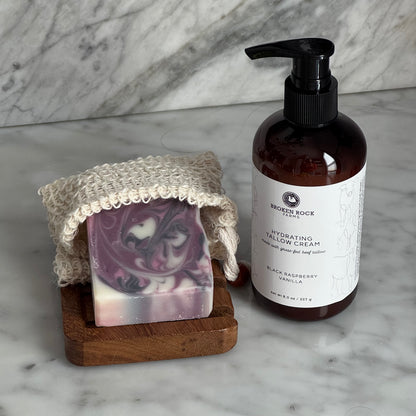 tallow bath & body set | soap & lotion