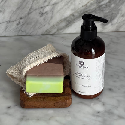 tallow bath & body set | soap & lotion