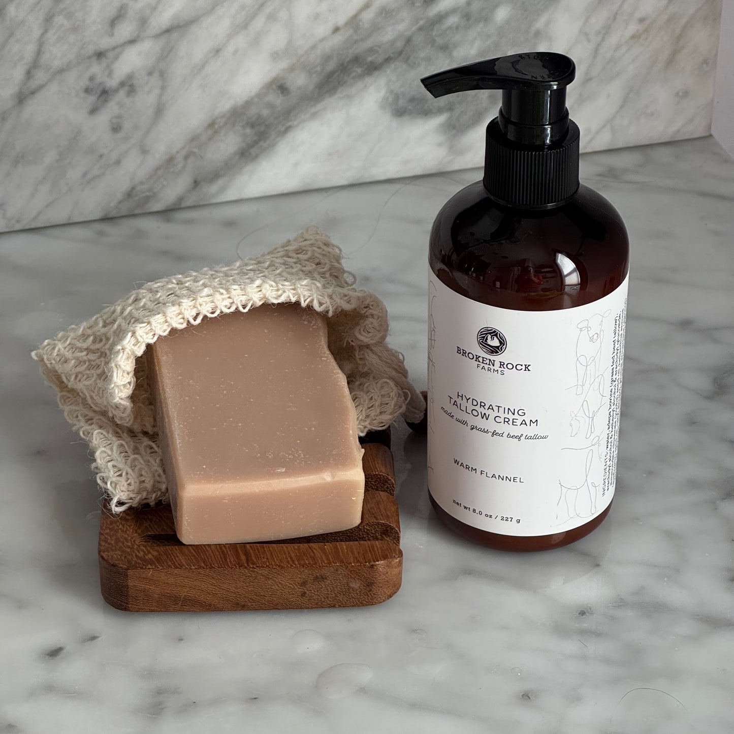 tallow bath & body set | soap & lotion