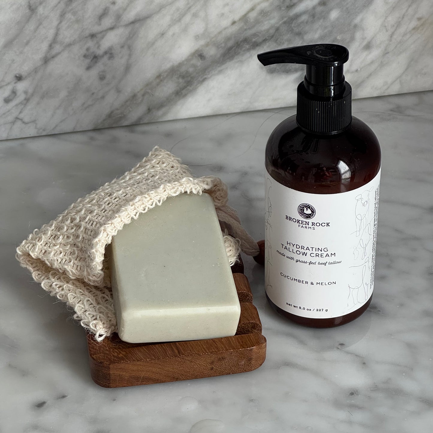 tallow bath & body set | soap & lotion