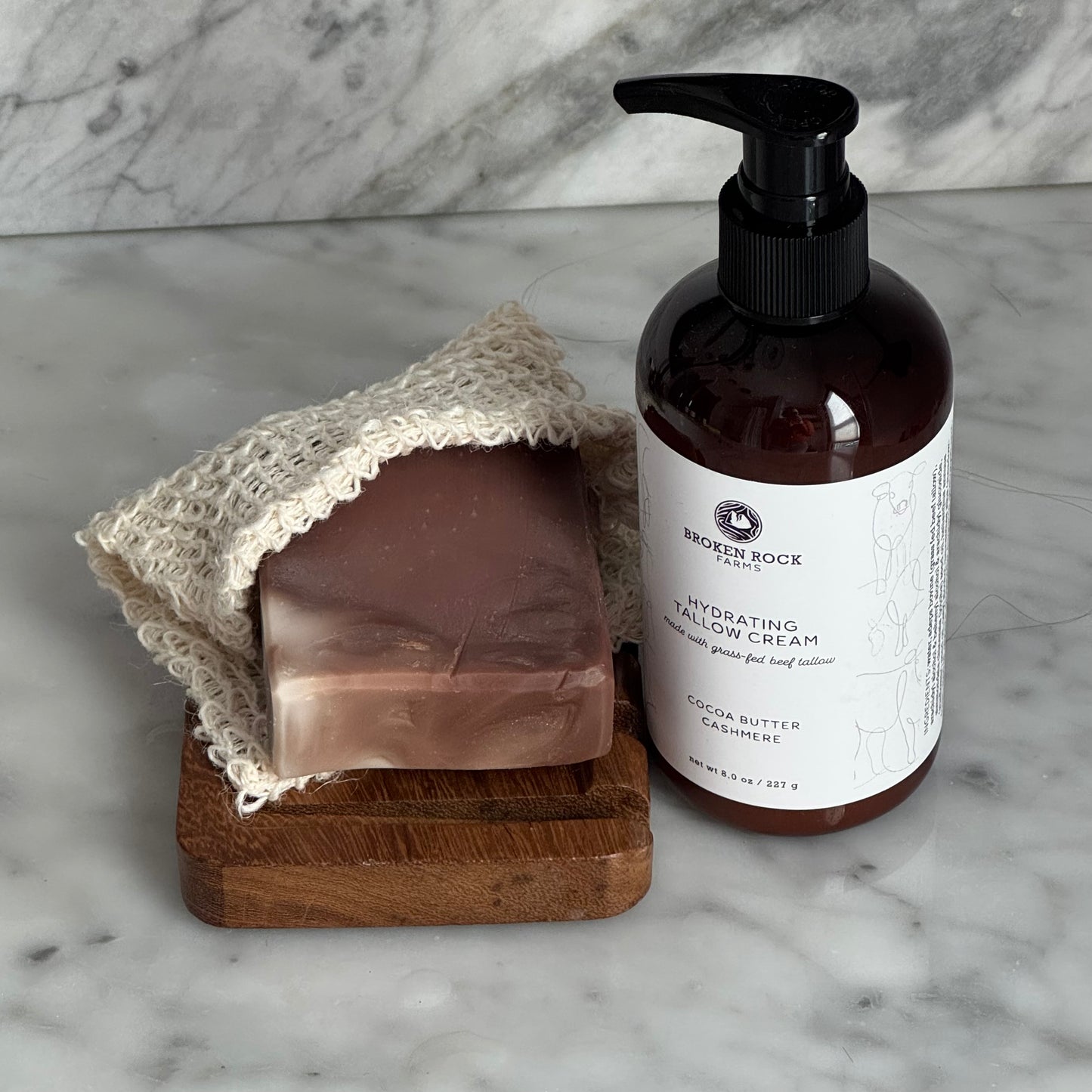 tallow bath & body set | soap & lotion
