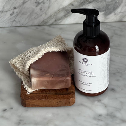 tallow bath & body set | soap & lotion