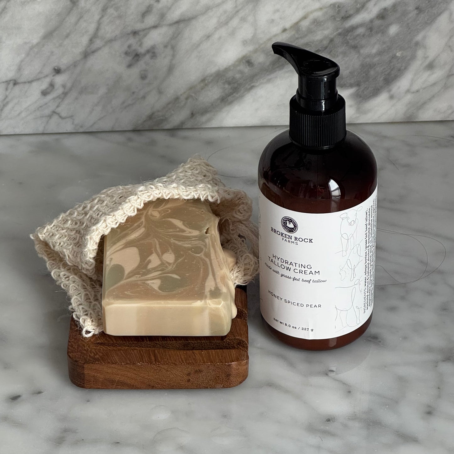 tallow bath & body set | soap & lotion