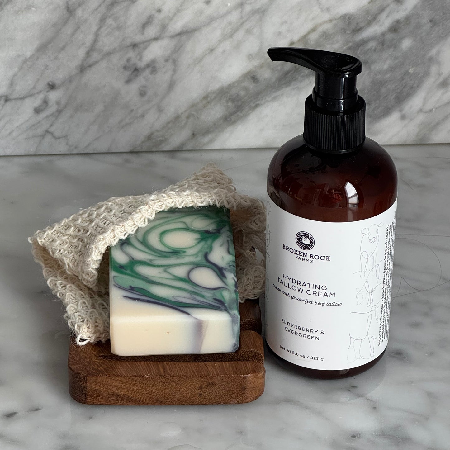 tallow bath & body set | soap & lotion