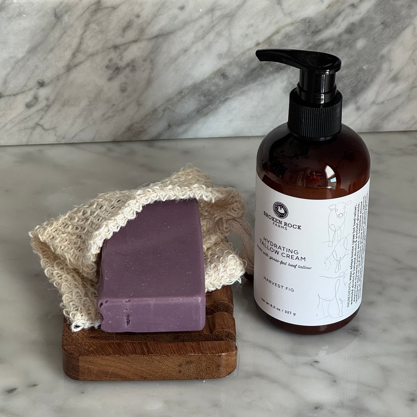 tallow bath & body set | soap & lotion