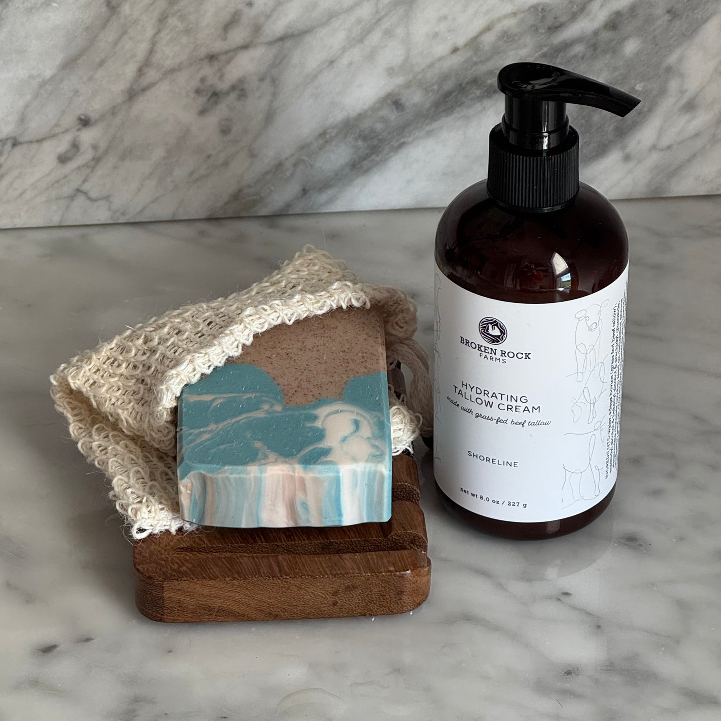 tallow bath & body set | soap & lotion