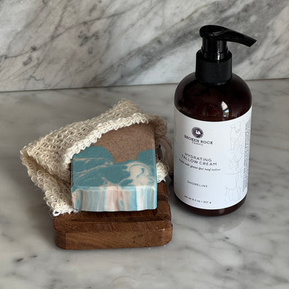 tallow bath & body set | soap & lotion