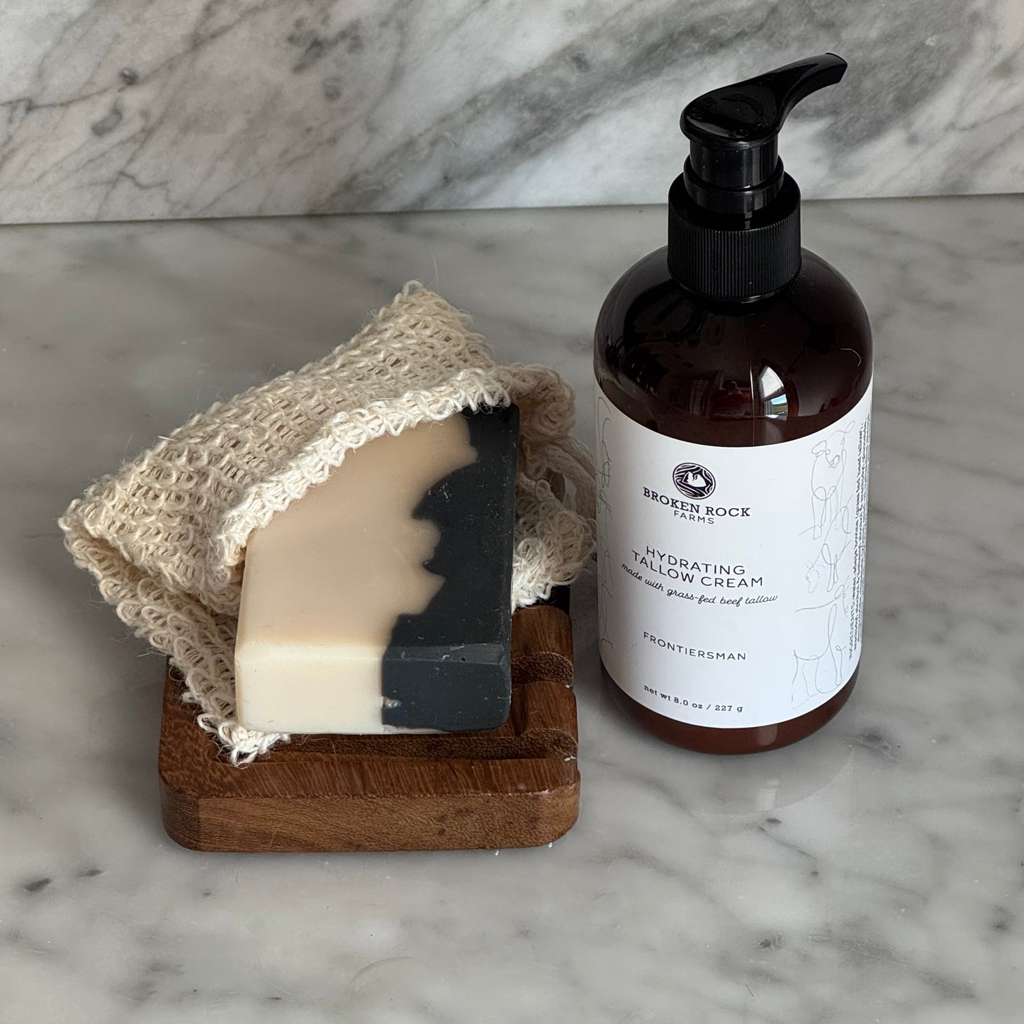 tallow bath & body set | soap & lotion