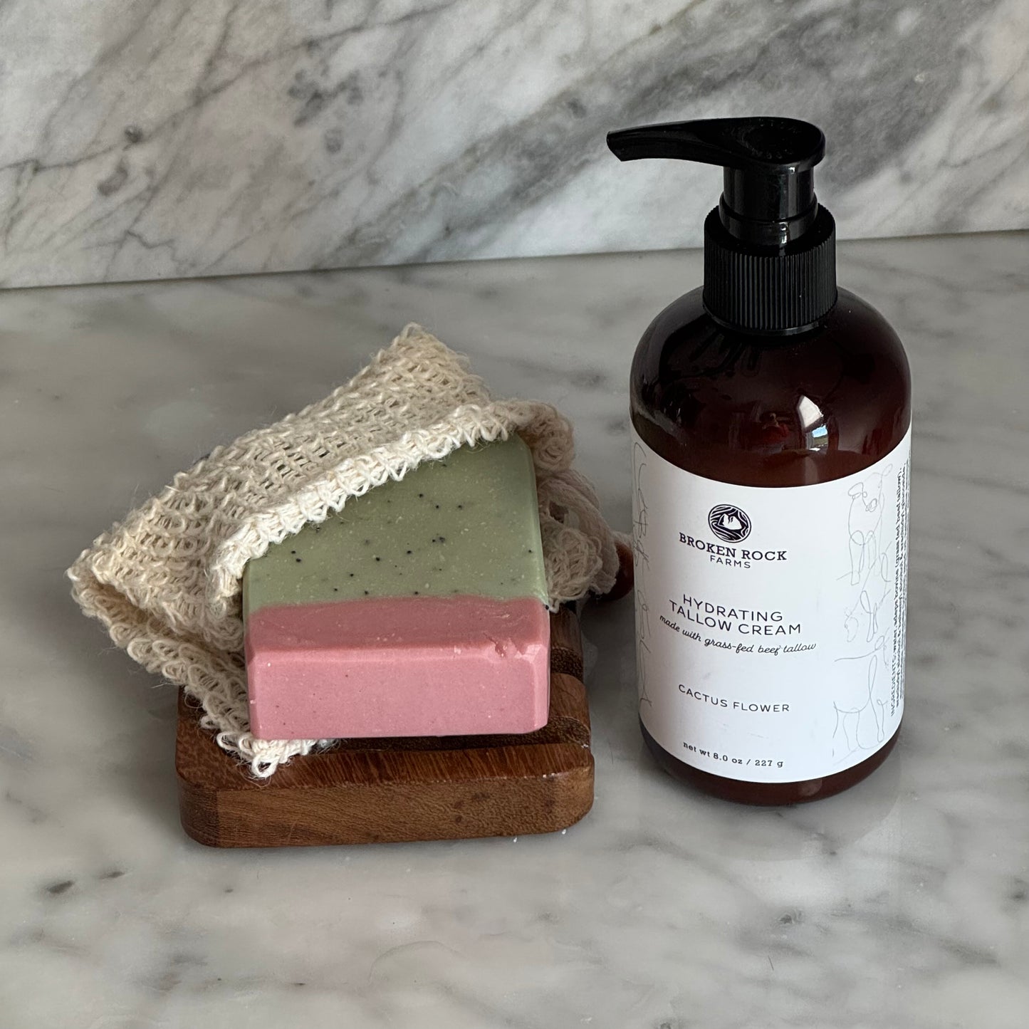 tallow bath & body set | soap & lotion