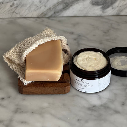 tallow bath & body set | soap & body butter