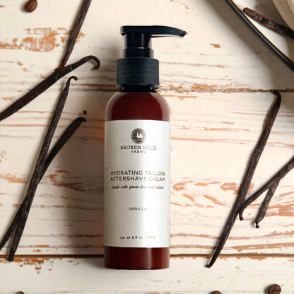 tallow aftershave lotion | botanically infused vanilla