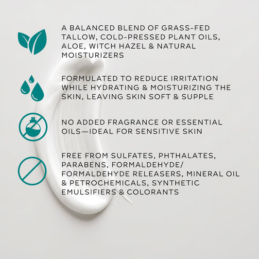tallow aftershave lotion | botanically infused vanilla