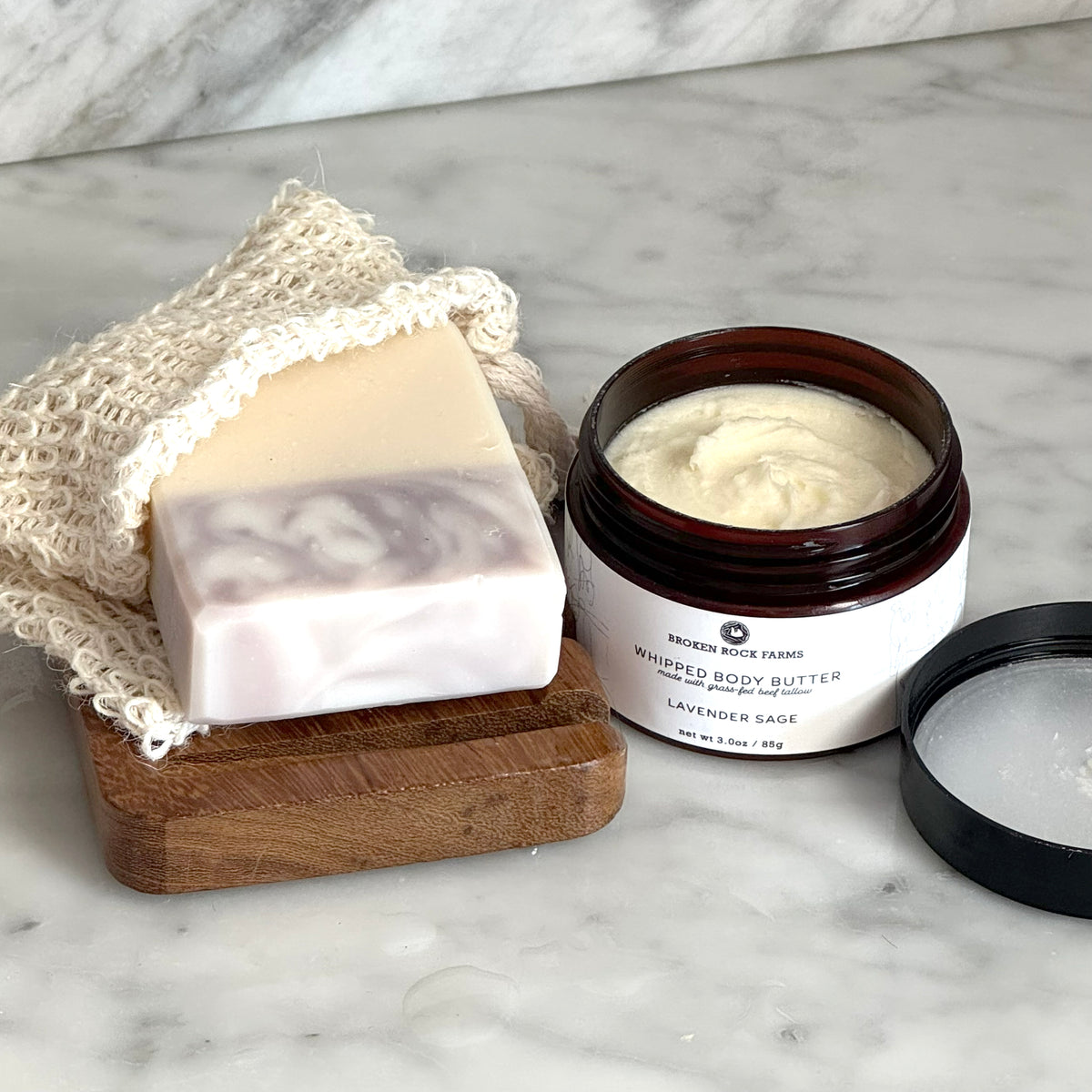 tallow bath & body set | soap & body butter