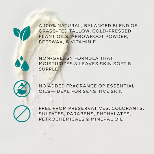whipped tallow body butter | botanically infused vanilla