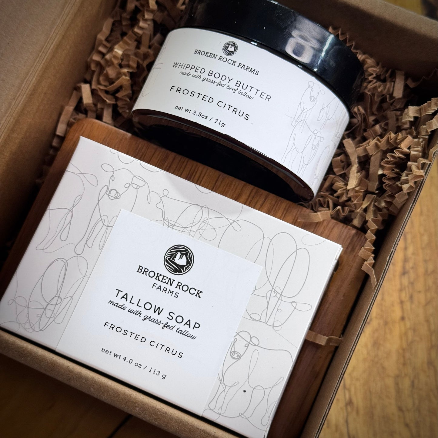 tallow soap & moisturizer set | frosted citrus