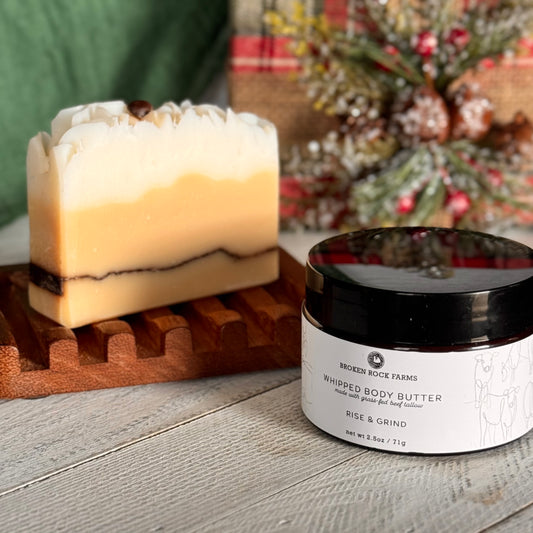 tallow soap & moisturizer set | rise & grind