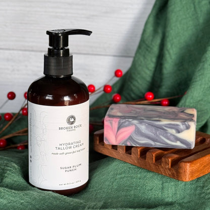 tallow soap & moisturizer set | sugar plum punch