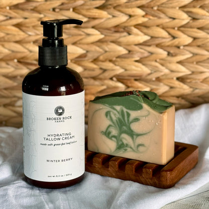 tallow soap & moisturizer set | winter berry