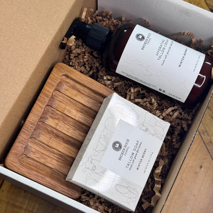 tallow soap & moisturizer set | winter berry