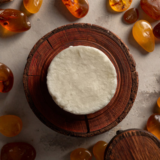 tallow extra lather shave soap | dark amber rosewood