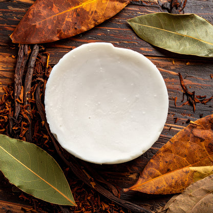 tallow extra lather shave soap | tobacco & bay leaf