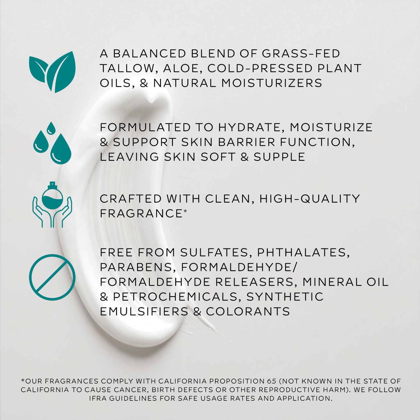 hydrating tallow lotion | fresh aloe