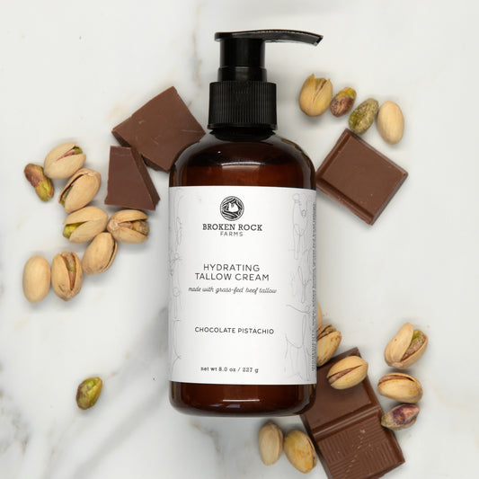 hydrating tallow lotion | chocolate pistachio