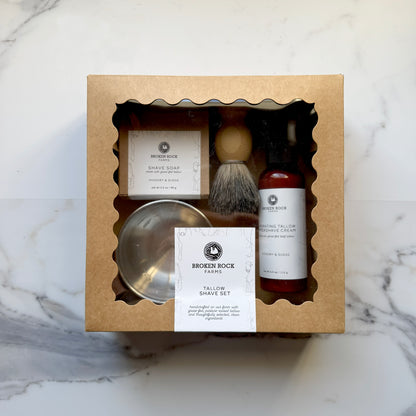 tallow shave set