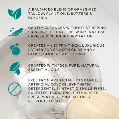 tallow shave soap | timber