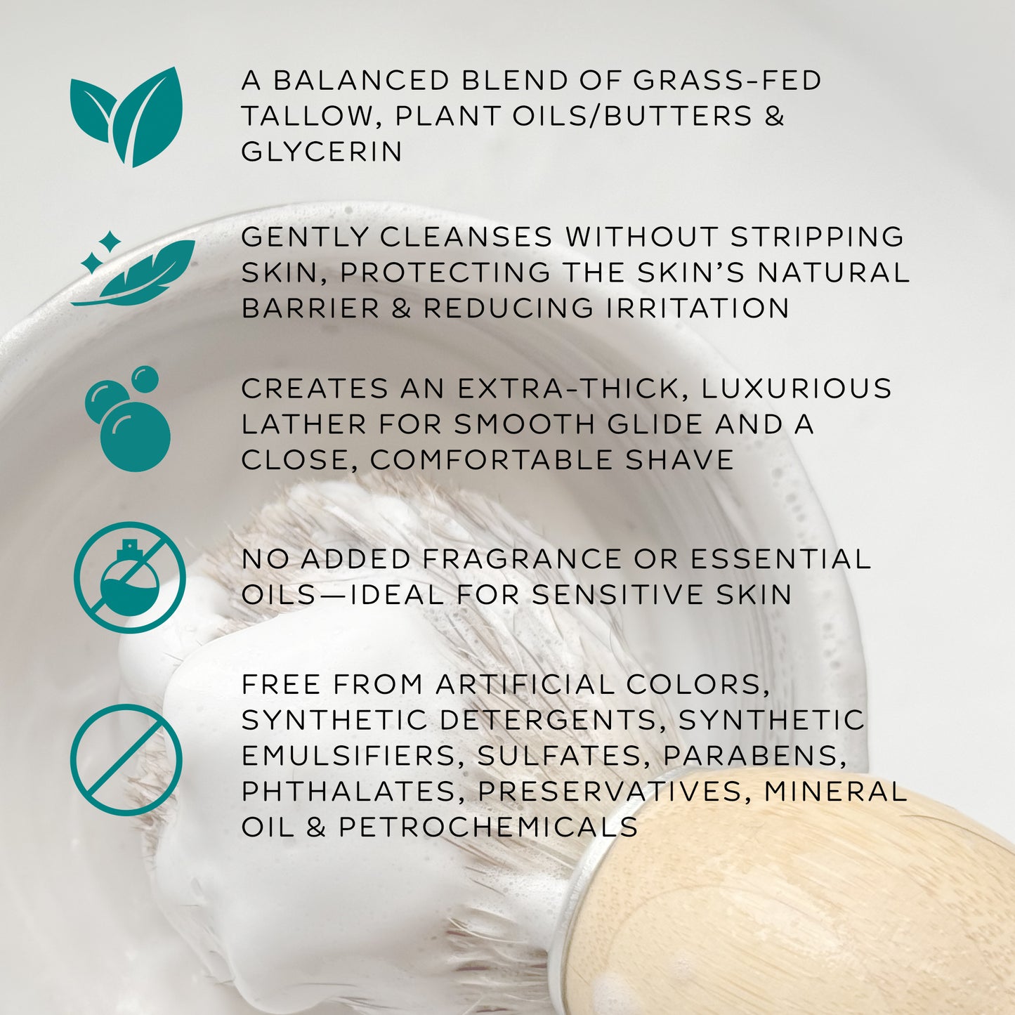 tallow shave soap | unscented