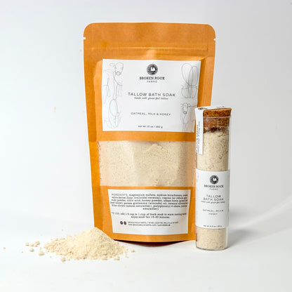 tallow soak, soap & moisturizer set | honey, oat & vanilla