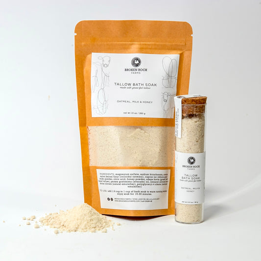 tallow soak | oat, milk & honey